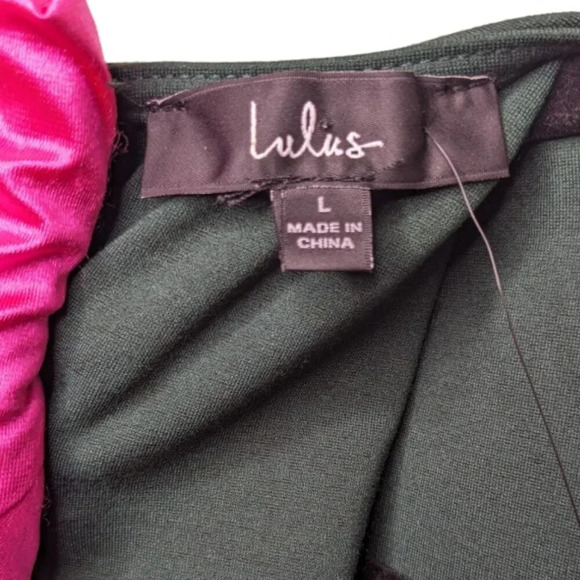 NWT Lulu's Womens Cocktail Hour Green Tulip Wrap Sleeveless Mini Dress Size L - Picture 10 of 13